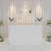 BAR-091 | SYDNEY FLUTED 6FT BAR WHITE WOOD