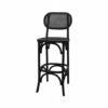 BS-182 | NAPA CANE OVAL BARSTOOL BLACK WOOD