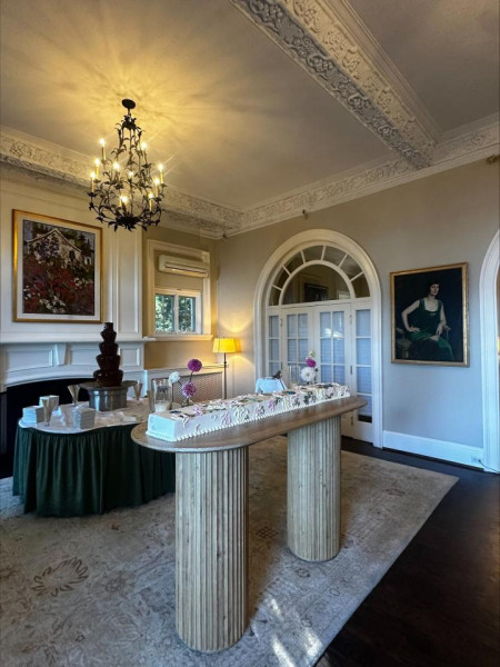 COMM-021 | SYDNEY FLUTED OVAL COMMUNAL TABLE NATURAL WOOD