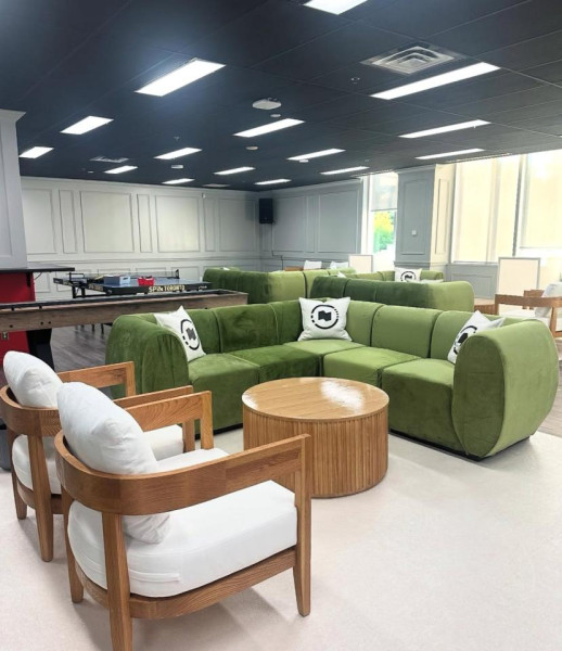 CT-075 | SYDNEY FLUTED ROUND COFFEE TABLE NATURAL WOOD