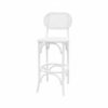 BS-180 | NAPA CANE OVAL BARSTOOL WHITE WOOD