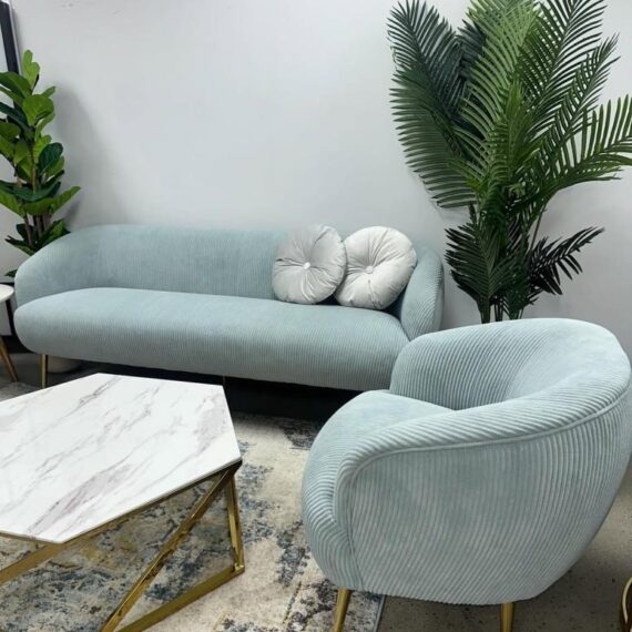 SS-664 | MIA CORDUROY SOFA POWDER BLUE