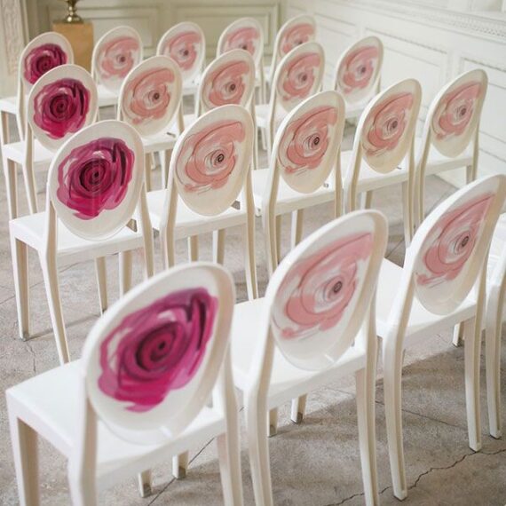 CH-004 | IVORY ACRYLIC ROUND BACK CHAIR