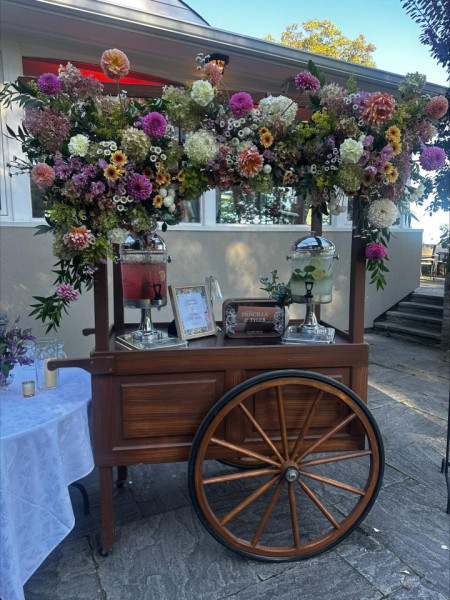 MISC-PROP-081 | WOODEN TROLLEY CART