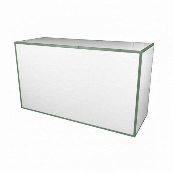 BAR-110 | 6FT BAR PASTEL GREEN FRAME WITH PLEXI