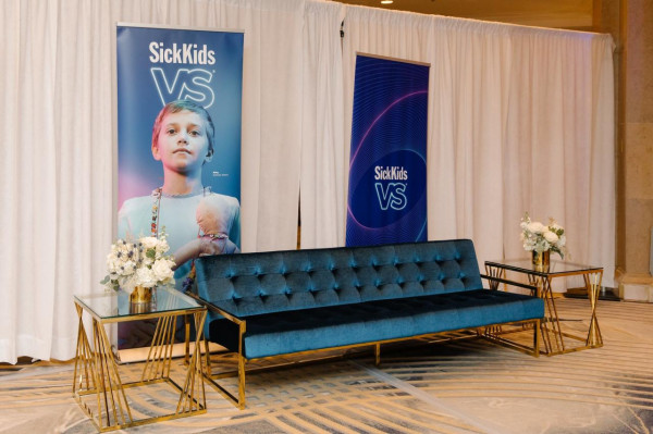 SS-610 | BLUE VELVET GOLD FRAME SOFA