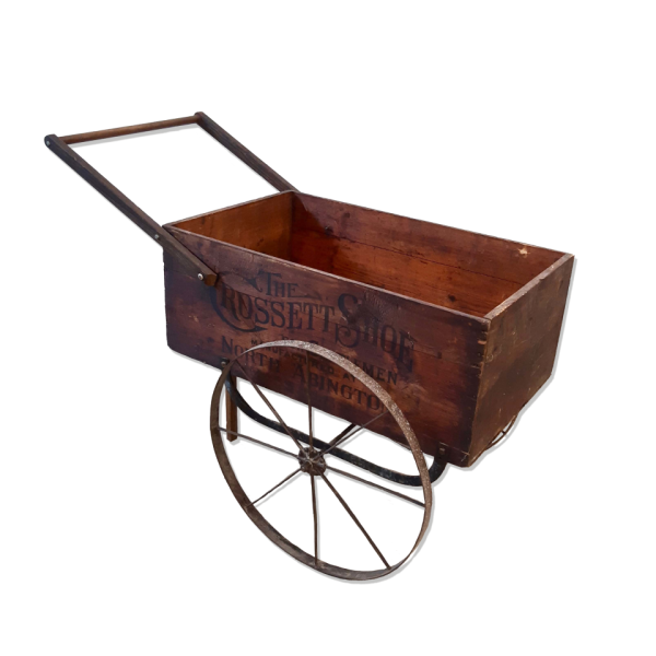 MISC-PROP-083 | WOODEN ROLLING CART