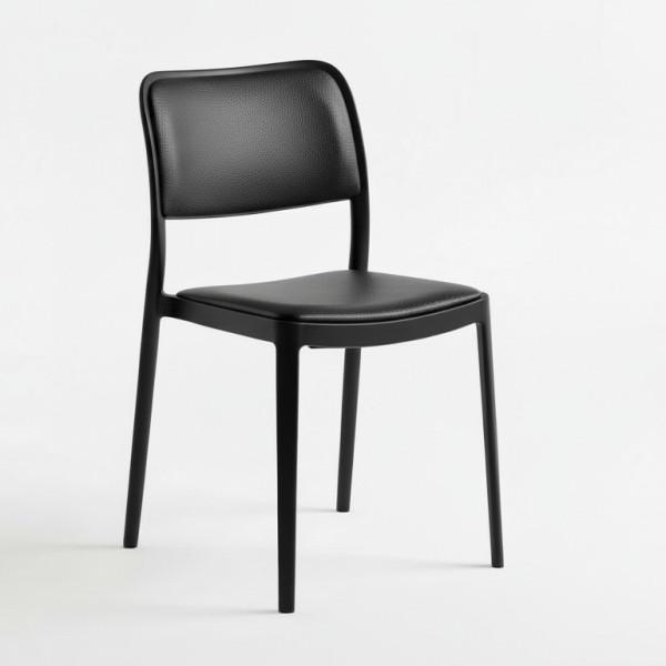 CH-205 | GRIFFIN CHAIR BLACK LEATHER