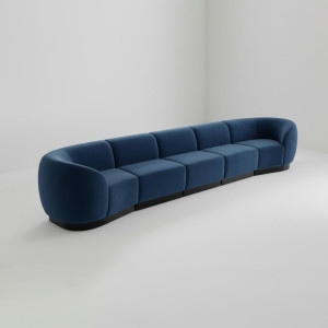SS-810-SETUP-085 | BELLAGIO 5 SEATER SOFA CURVED ARMS