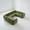 SS-810-SETUP-040 | BELLAGIO U SHAPED SOFA 8 PIECE