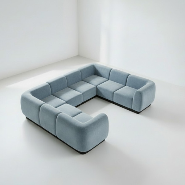SS-810-SETUP-040 | BELLAGIO U SHAPED SOFA 8 PIECE