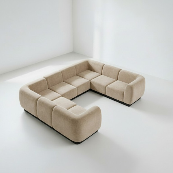 SS-810-SETUP-040 | BELLAGIO U SHAPED SOFA 8 PIECE