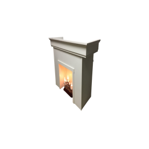 MISC-PROP-088 | WHITE FAUX FIREPLACE MANTLE