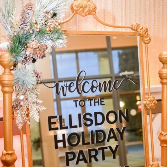 MISC-PROP-087 | ORNATE GOLD IRON FRAME CHEVAL MIRROR