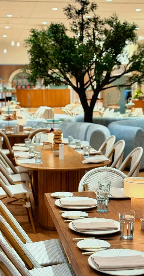 CH-110 | MARSEILLE CAFÉ CHAIR NATURAL FRAME WITH WHITE SEAT