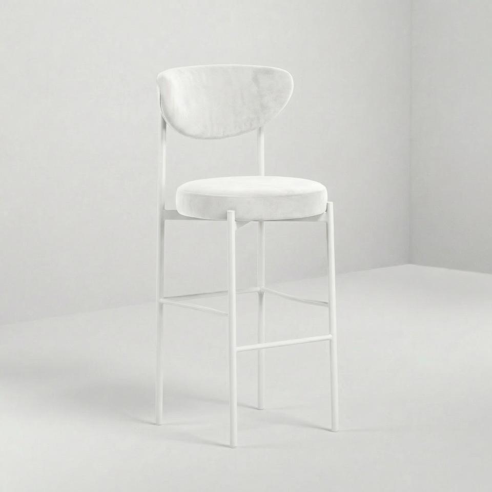 BS-250 | LEVI BARSTOOL WHITE FRAME