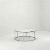 CT-083 | ROUND CHROME FRAME COFFEE TABLE