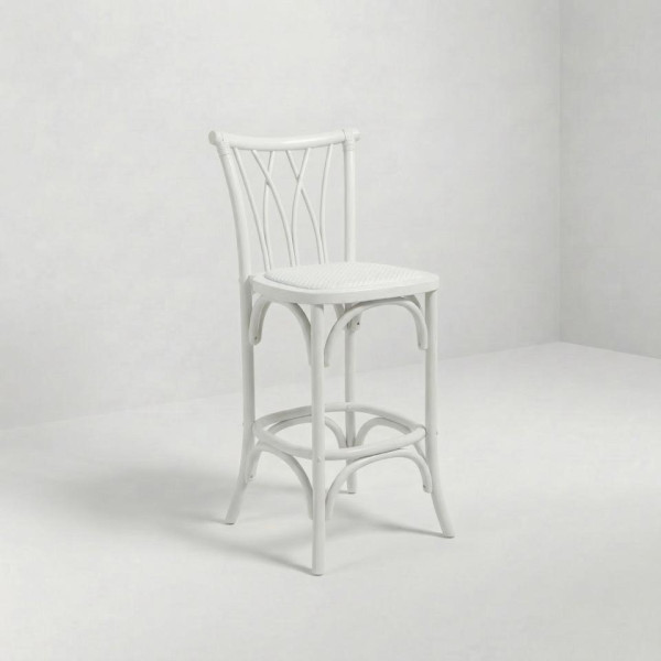 BS-190 | NIAGARA BARSTOOL WHITE WOOD