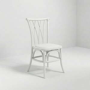 CH-180 | NIAGARA DINING CHAIR WHITE WOOD