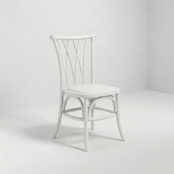 CH-180 | NIAGARA DINING CHAIR WHITE WOOD