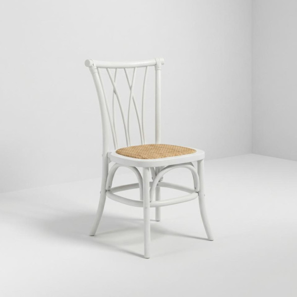 CH-180 | NIAGARA DINING CHAIR WHITE WOOD