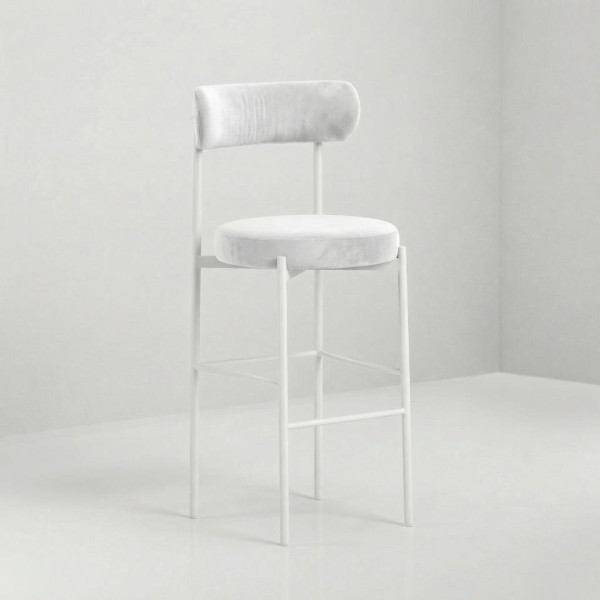 BS-252 | LEVI BARSTOOL | STRIAGHT BACK | WHITE FRAME