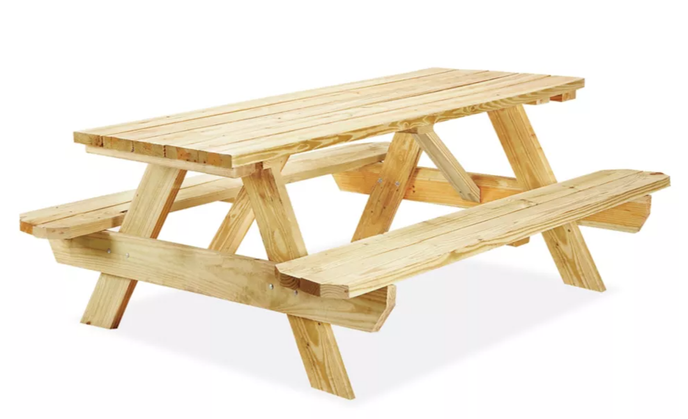 MISC-CASUAL-301 | NATURAL WOOD PICNIC TABLE