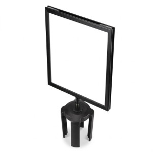 MISC-BA-056 | BLACK STANCHION SIGN HOLDER