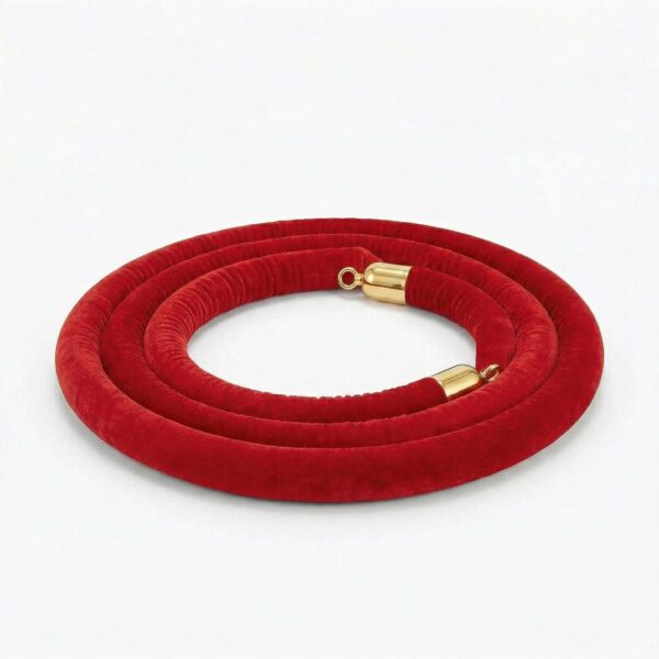 MISC-BA-080 | RED & GOLD STANCHION ROPE (5FT)