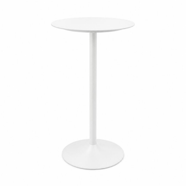 CRU-122 | WHITE TULIP ROUND CRUISER TABLE PLEXI TOP