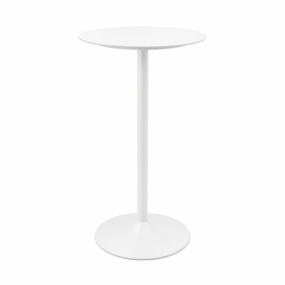 CRU-122 | WHITE TULIP ROUND CRUISER TABLE PLEXI TOP