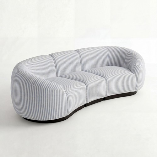 NEW - SS-810-SETUP-004 | BELLAGIO 3 PIECE SOFA WITH CURVED ARMS