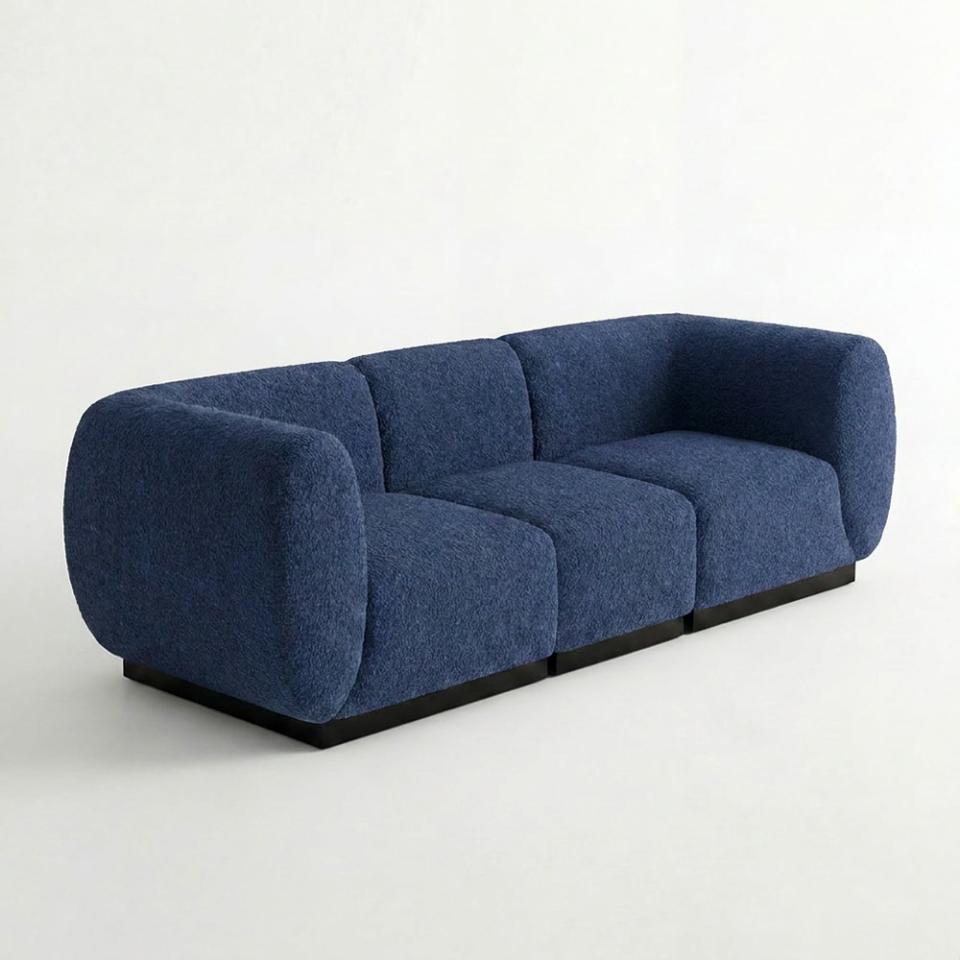 SS-810-SETUP-505 | BELLAGIO BOUCLE SOFA SQUARED ARMS