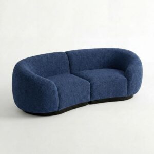 SS-810-SETUP-510 | BELLAGIO BOUCLE LOVESEAT WITH ROUNDED ARMS