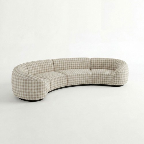 NEW - SS-810-SETUP-006 | BELLAGIO 4 PIECE CURVED SOFA WITH CURVED ARMS