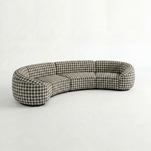 NEW - SS-810-SETUP-006 | BELLAGIO 4 PIECE CURVED SOFA WITH CURVED ARMS