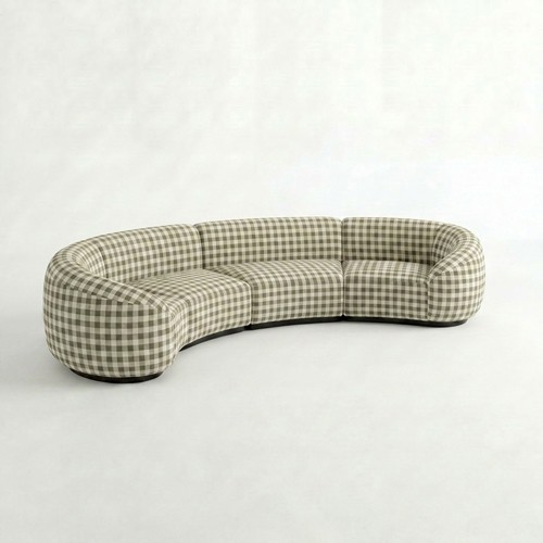 NEW - SS-810-SETUP-006 | BELLAGIO 4 PIECE CURVED SOFA WITH CURVED ARMS
