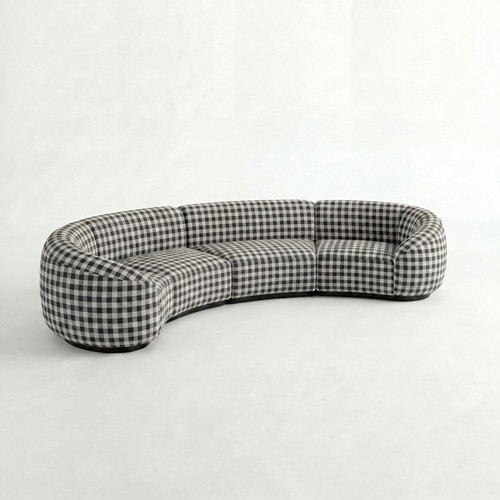 NEW - SS-810-SETUP-006 | BELLAGIO 4 PIECE CURVED SOFA WITH CURVED ARMS