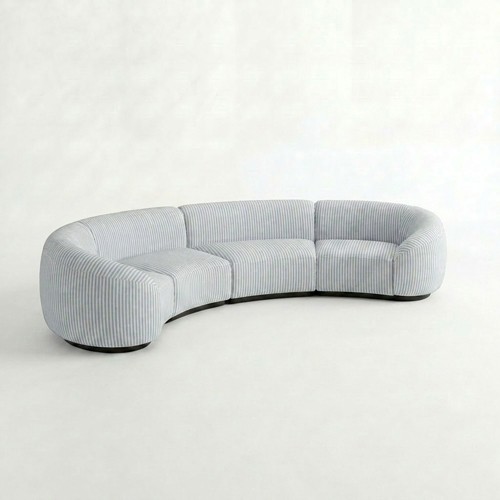 NEW - SS-810-SETUP-006 | BELLAGIO 4 PIECE CURVED SOFA WITH CURVED ARMS
