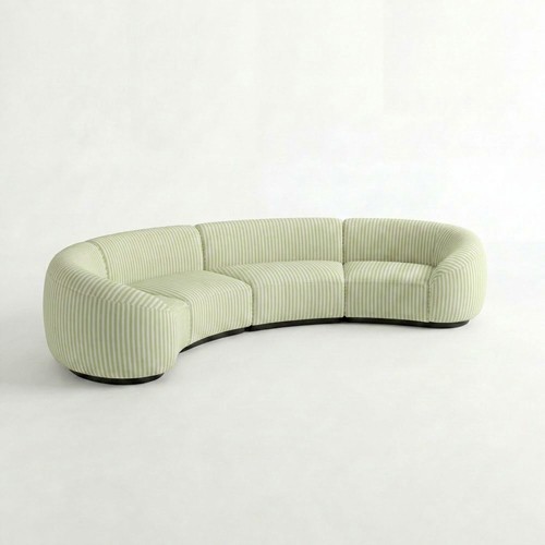 NEW - SS-810-SETUP-006 | BELLAGIO 4 PIECE CURVED SOFA WITH CURVED ARMS