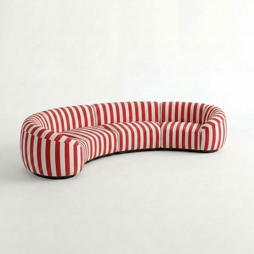 NEW - SS-810-SETUP-006 | BELLAGIO 4 PIECE CURVED SOFA WITH CURVED ARMS