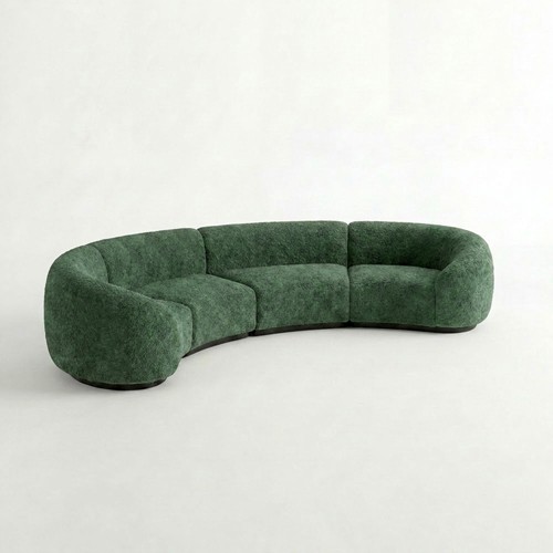 NEW - SS-810-SETUP-006 | BELLAGIO 4 PIECE CURVED SOFA WITH CURVED ARMS