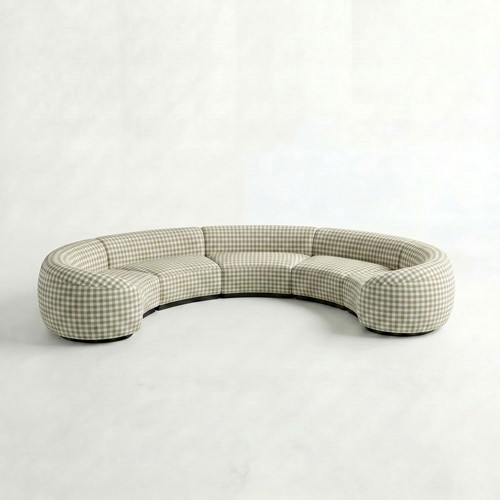 NEW - SS-810-SETUP-007 | BELLAGIO 5 PIECE CURVED SOFA WITH CURVED ARMS
