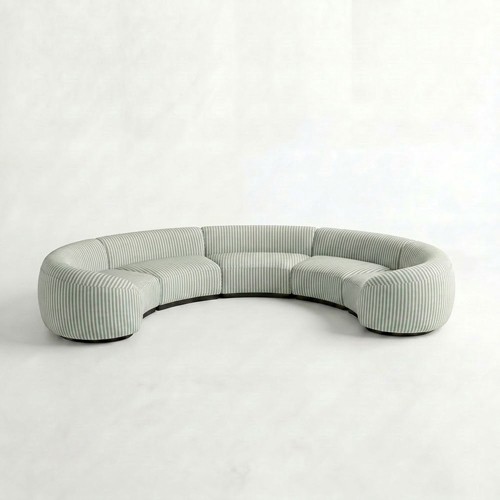 NEW - SS-810-SETUP-007 | BELLAGIO 5 PIECE CURVED SOFA WITH CURVED ARMS