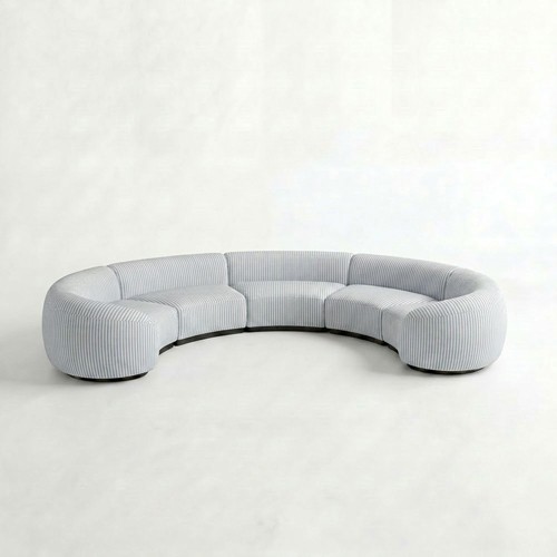NEW - SS-810-SETUP-007 | BELLAGIO 5 PIECE CURVED SOFA WITH CURVED ARMS