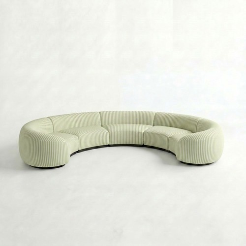 NEW - SS-810-SETUP-007 | BELLAGIO 5 PIECE CURVED SOFA WITH CURVED ARMS