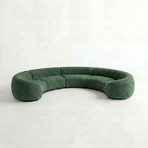 NEW - SS-810-SETUP-007 | BELLAGIO 5 PIECE CURVED SOFA WITH CURVED ARMS
