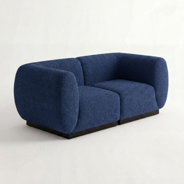 SS-810-SETUP-530 | BELLAGIO BOUCLE LOVESEAT SQUARED ARMS