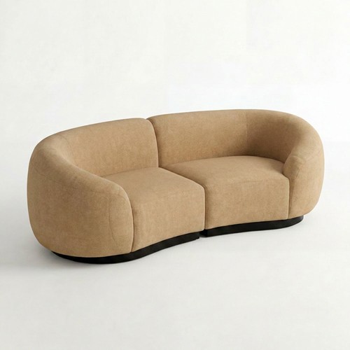NEW - SS-810-SETUP-003 | BELLAGIO CHECKER PATTERN LOVESEAT WITH ROUNDED ARMS