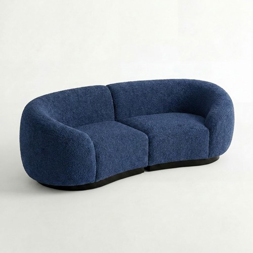 NEW - SS-810-SETUP-003 | BELLAGIO CHECKER PATTERN LOVESEAT WITH ROUNDED ARMS